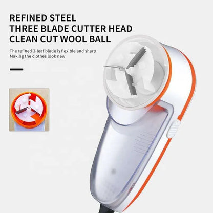 LINT REMOVER | Wool Ball Trimmer Epilator Easy To Carry And Clean Three Knife Net Electric Clothes Shaver