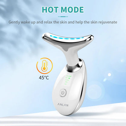 💥Latest Hot Sale💥3 in 1 Neck and Face Beauty Device EMS Facial Neck Lifting 3 Colors Light Skincare Skin Tighten Reduce Double Chin Skin Care Tools